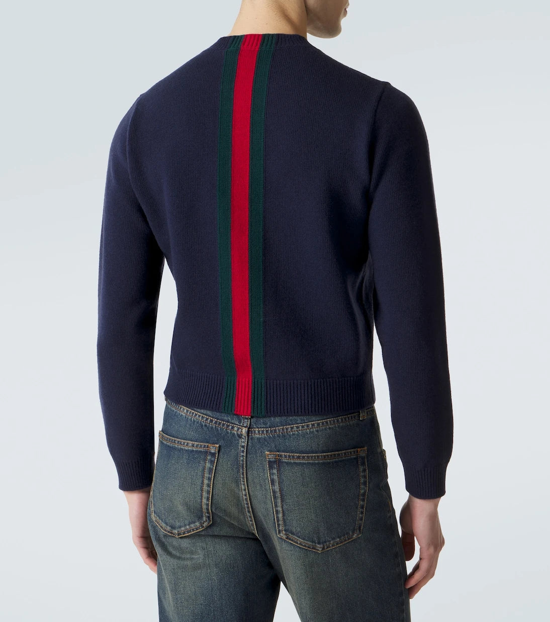 Gucci - Web Stripe wool sweater