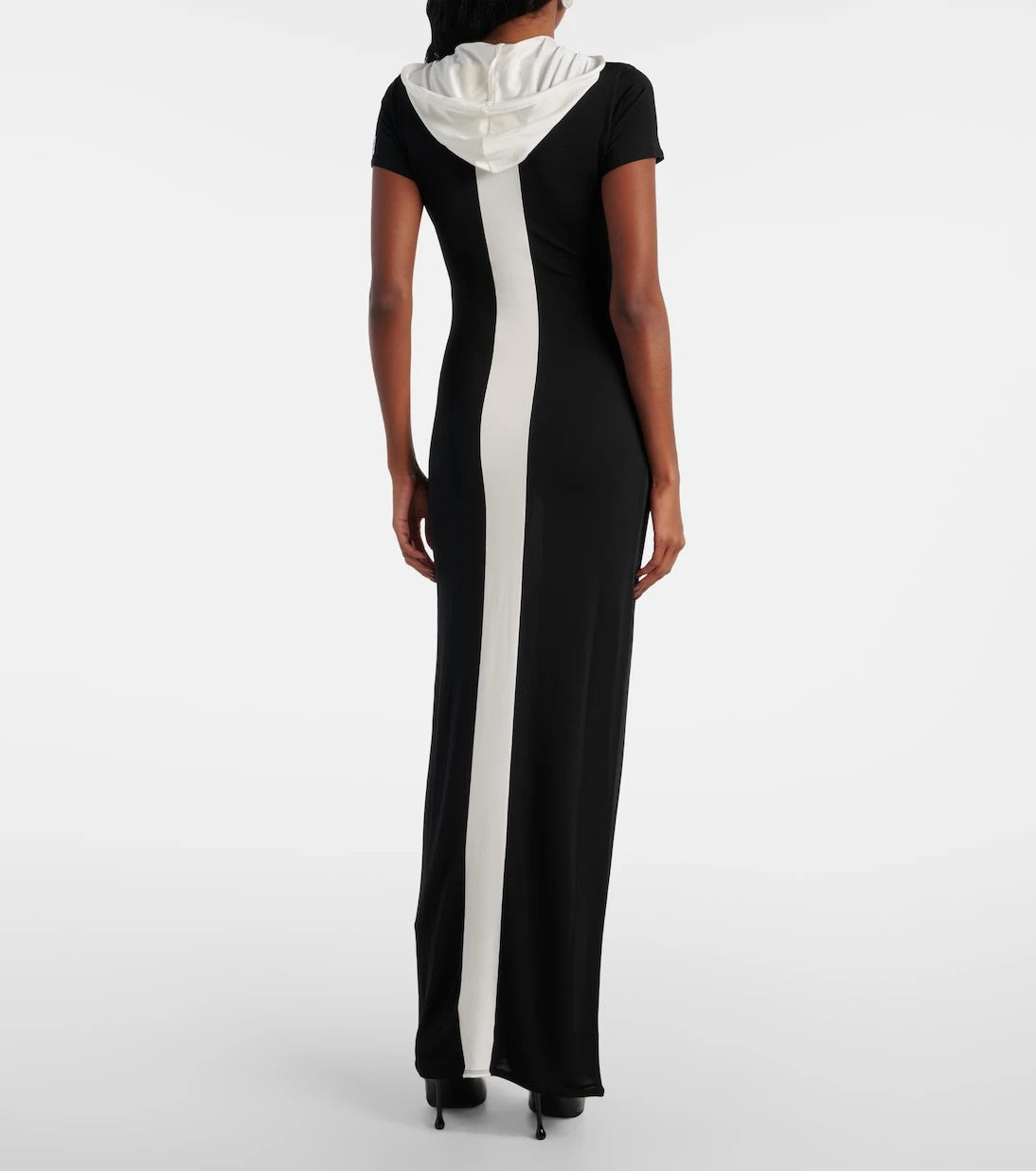 Jean Paul Gaultier - Paneled jersey maxi dress