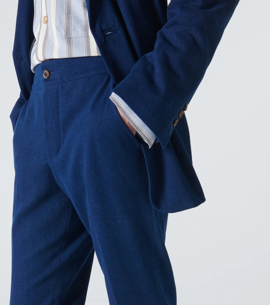 King & Tuckfield - Cotton slim pants