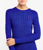 Polo Ralph Lauren Blue Cable-Knit Julianna Sweater