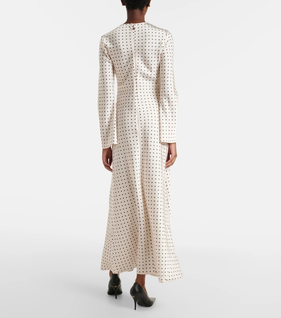 Rotate - Polka-dot satin maxi dress