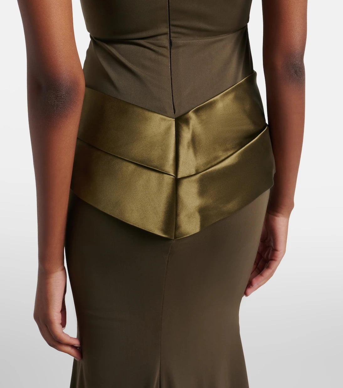 Alex Perry - Satin-trimmed gown