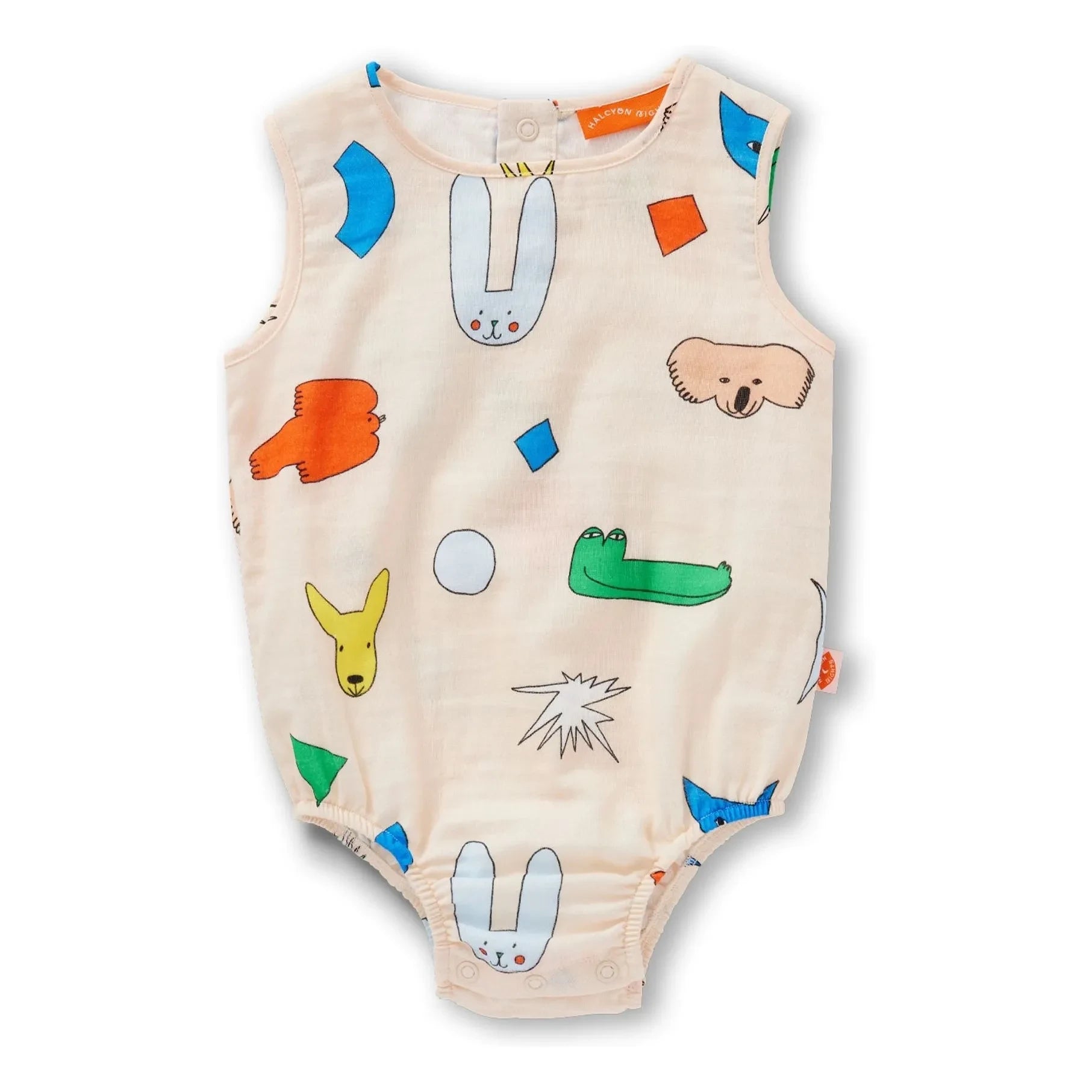 Halcyon Nights - Animal romper | Ecru