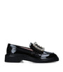 Patent Viv' Ranger Strass Buckle Loafers