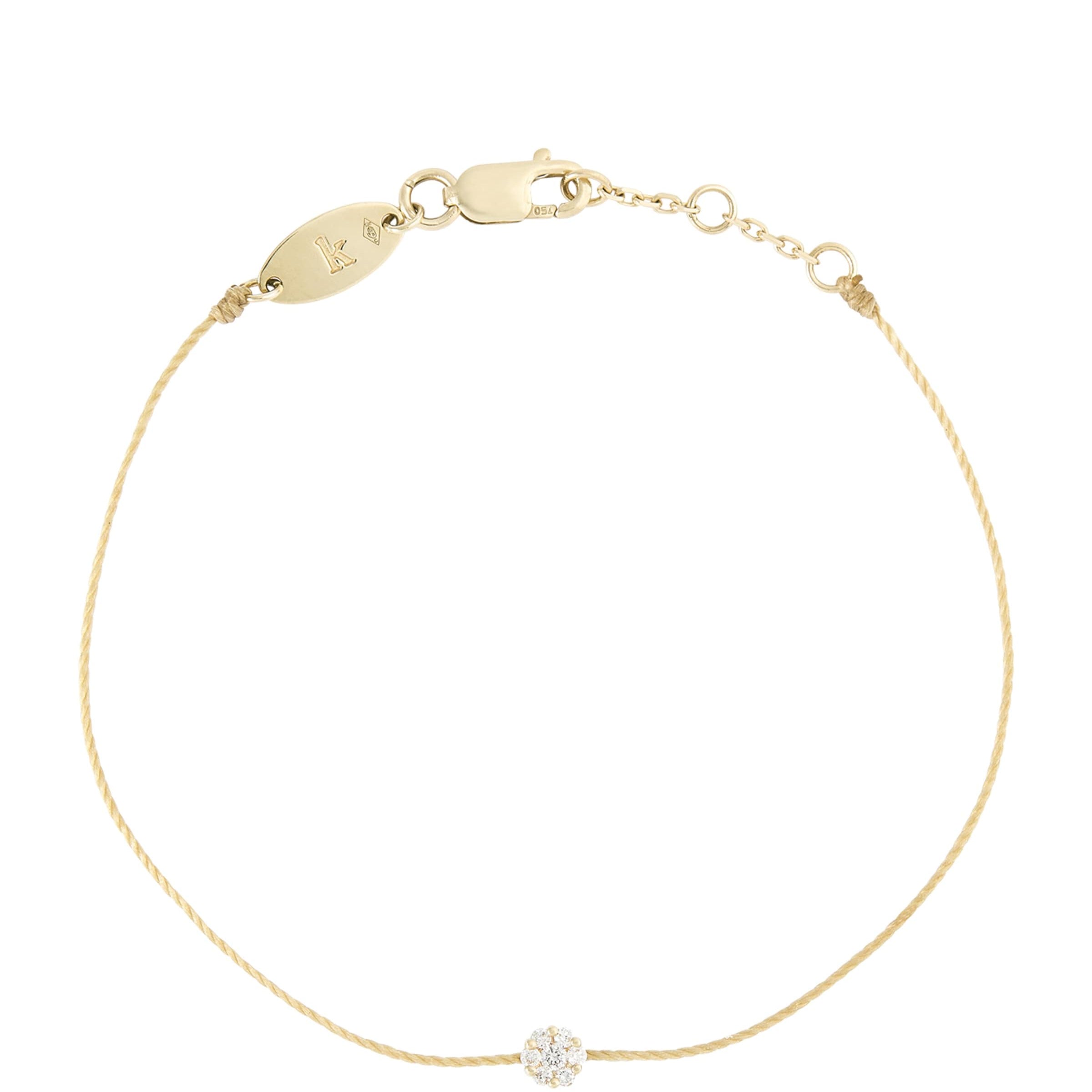Yellow Gold and Diamond Illusion Bracelet