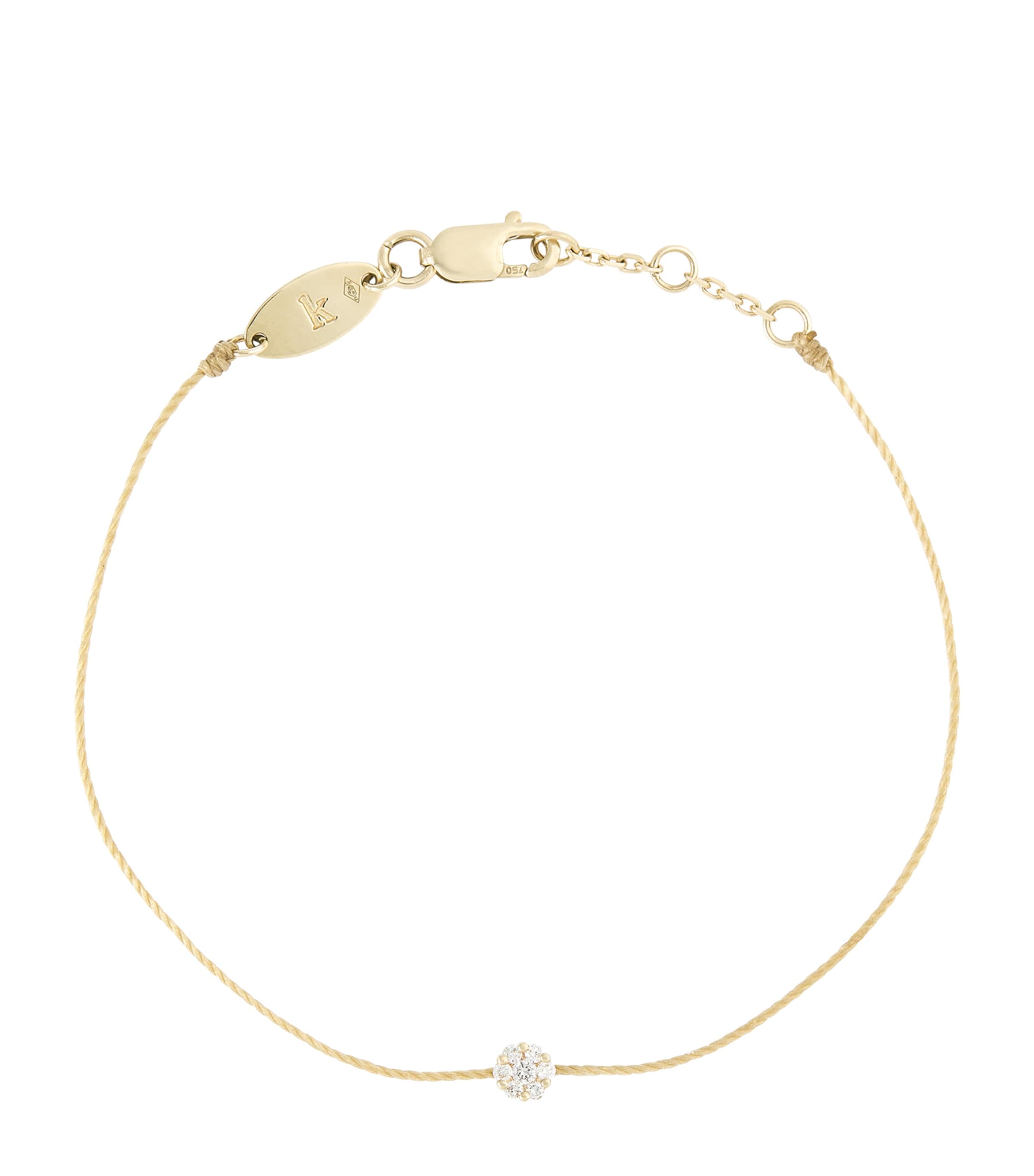Yellow Gold and Diamond Illusion Bracelet