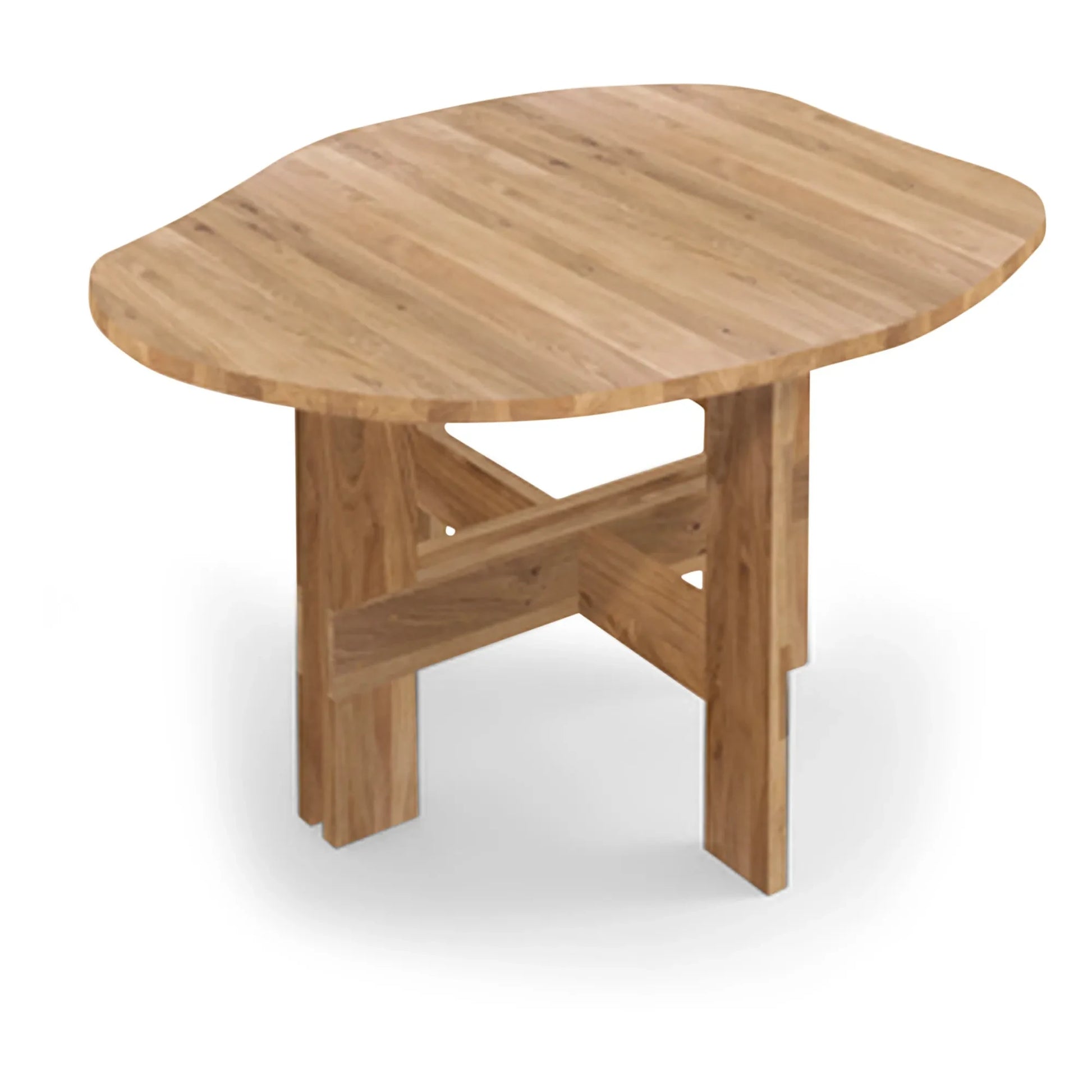 Frama - Farmhouse Irregular Shape Wooden Table | Oak