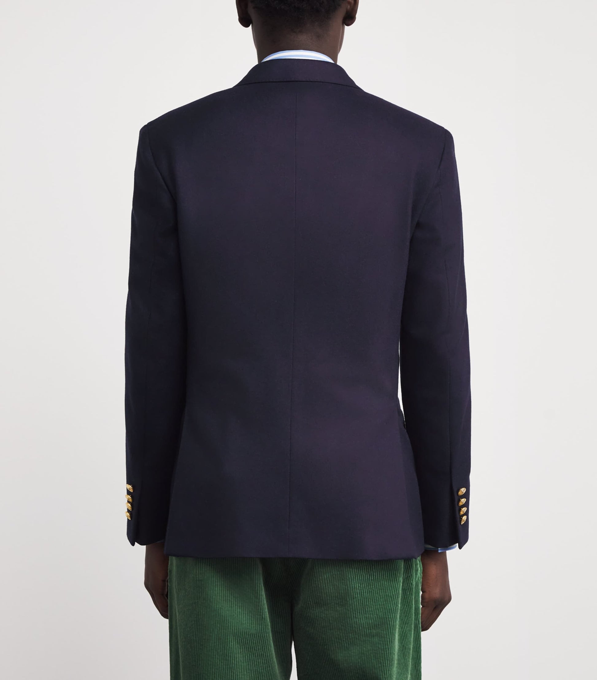 Wool Double-Breasted Blazer NAVY