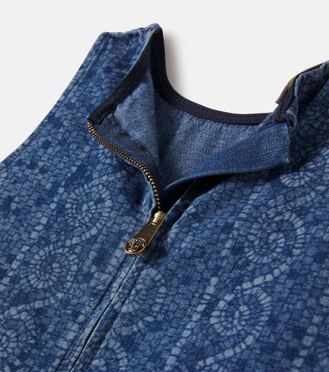 Versace Kids - Printed denim dress