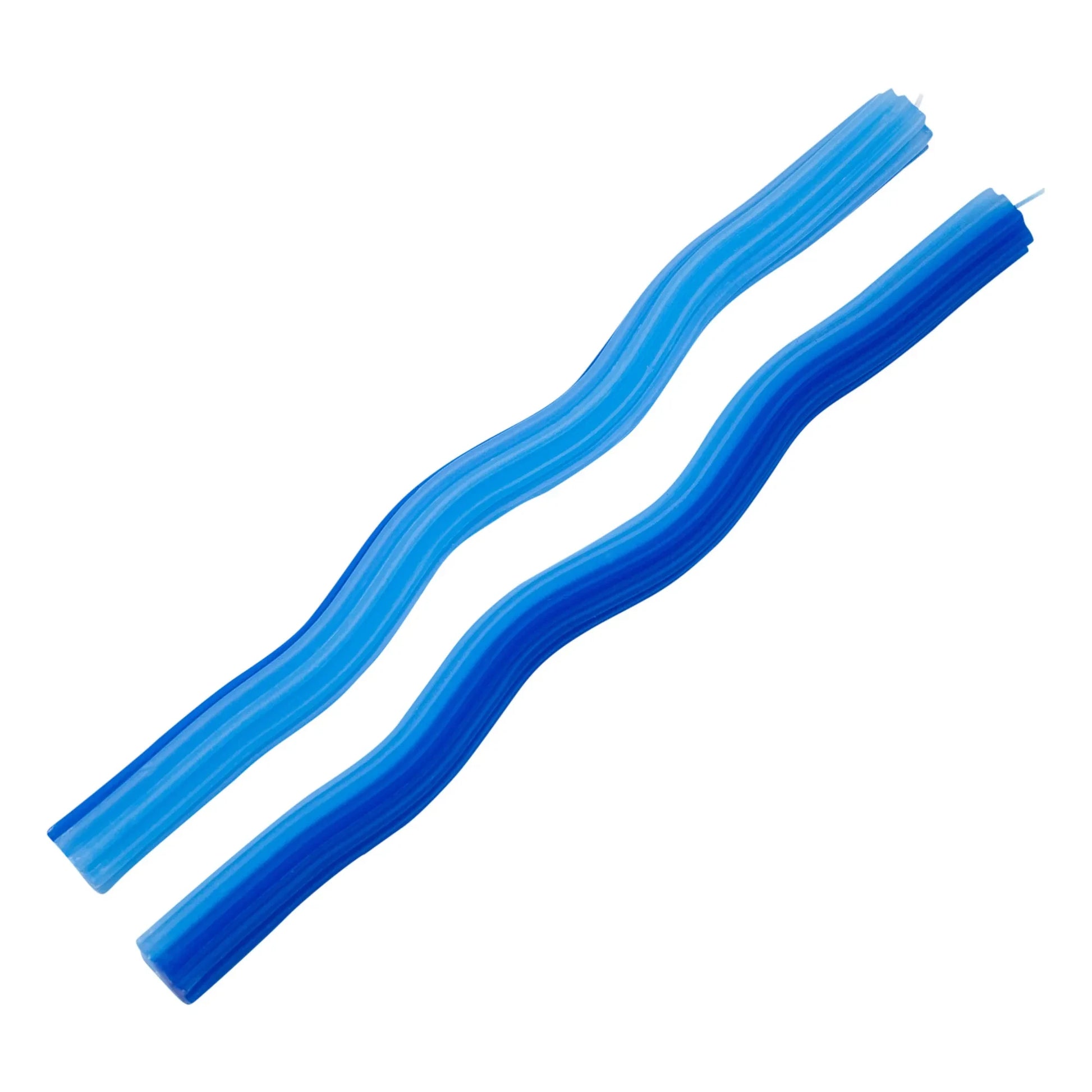 Lex Pott - Wiggle Candles - Set of 2 | Blue