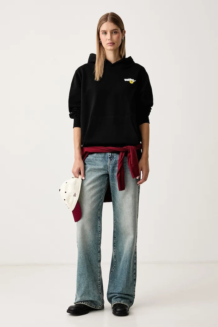 Pamuklu kapüşonlu sweatshirt