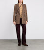 Multi Wool-Cotton Houndstooth Blazer