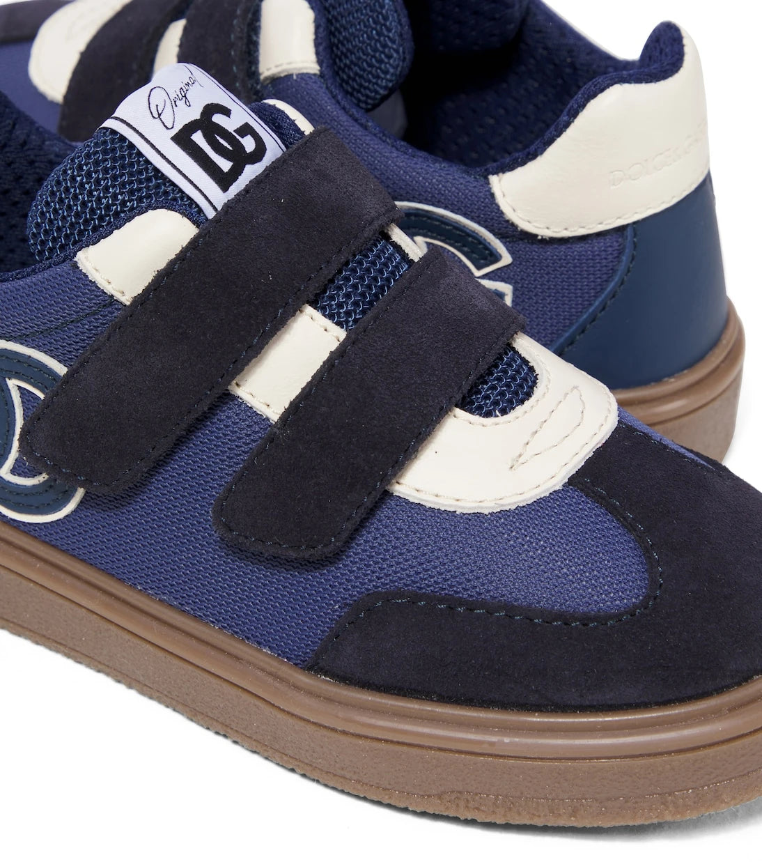 Dolce&Gabbana Kids - DG suede-trimmed sneakers