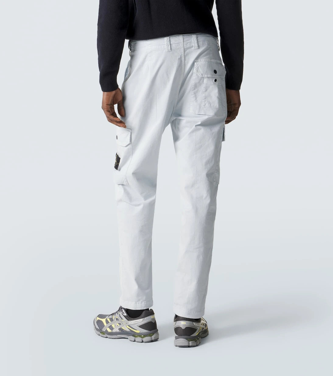 Stone Island - بنطال كارجو من قطن التويل بتصميم بوصلة