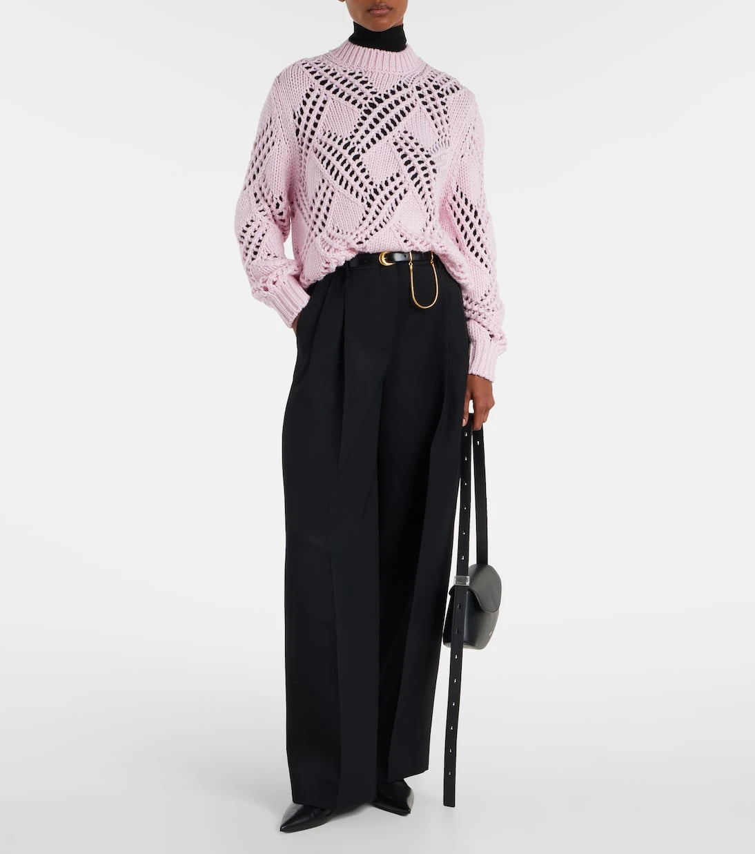 Jil Sander - Lace-trimmed virgin wool sweater