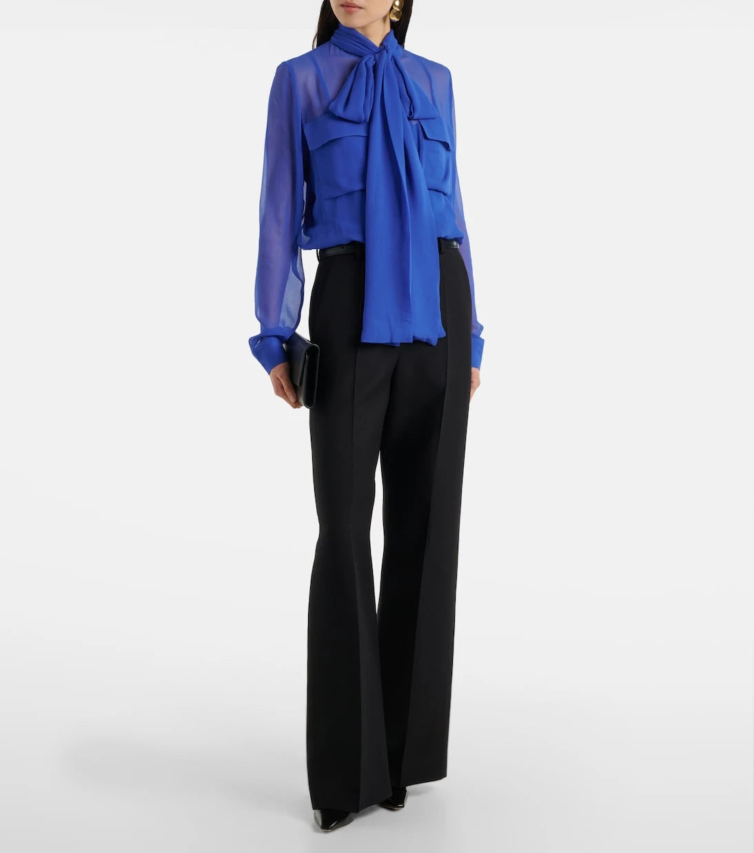 Costarellos - Silk georgette blouse