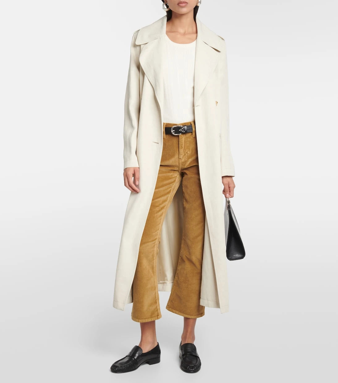Frame - Le Crop Mini Boot Velveteen bootcut jeans