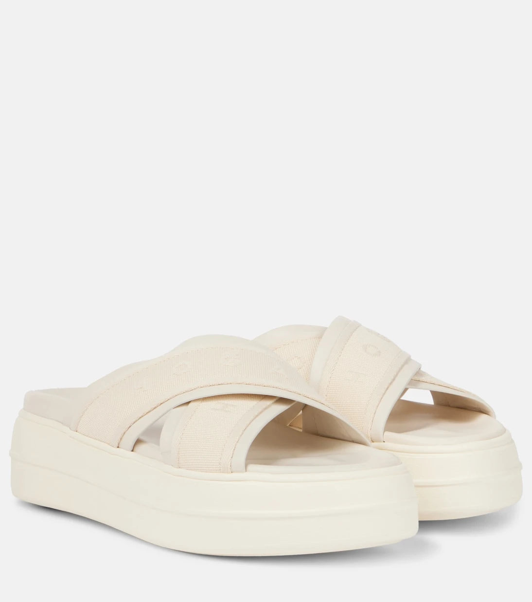 Hogan - Skyscraper leather-trimmed platform sandals