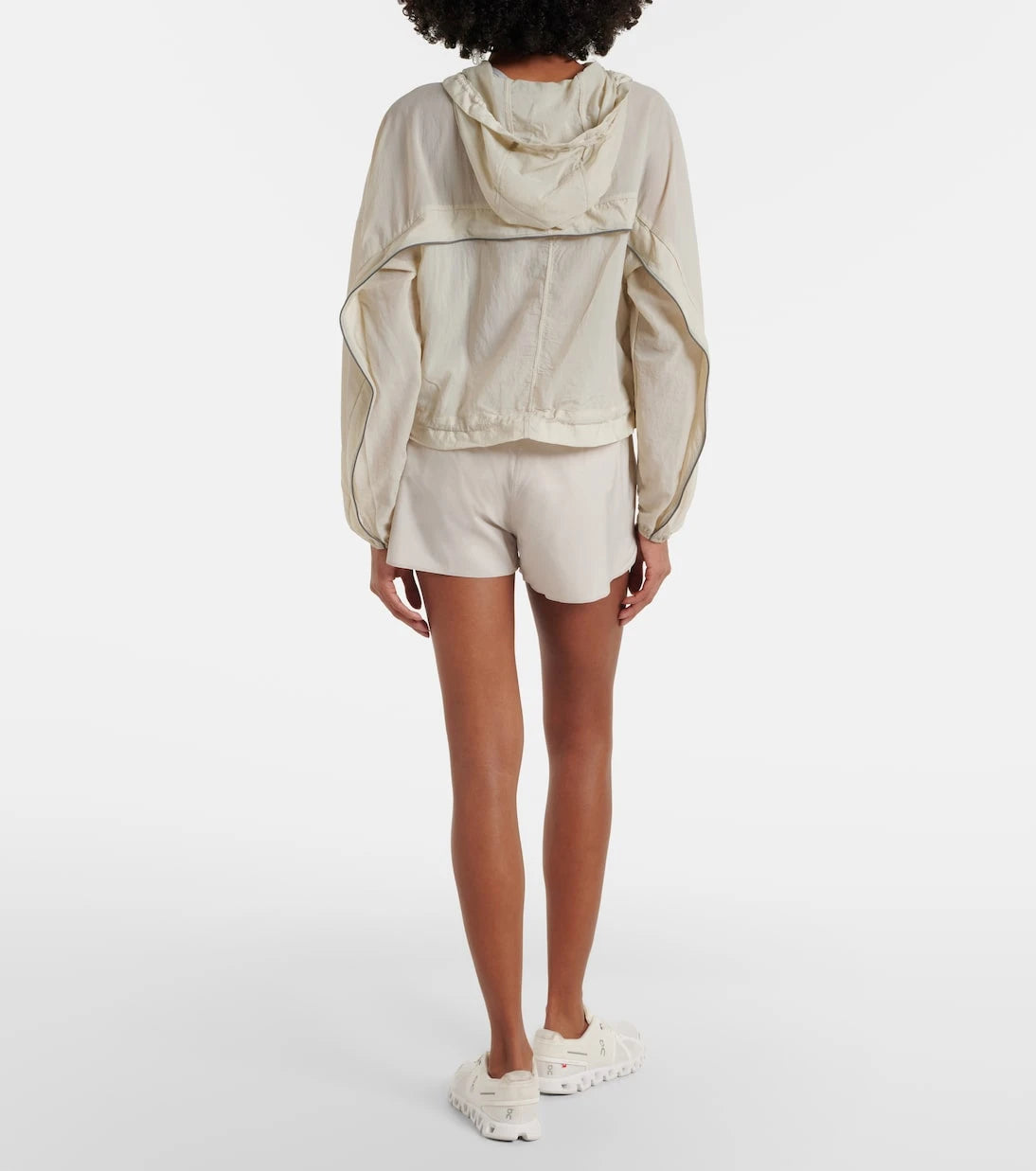 Adidas by Stella McCartney - Gathered hooded track jacket