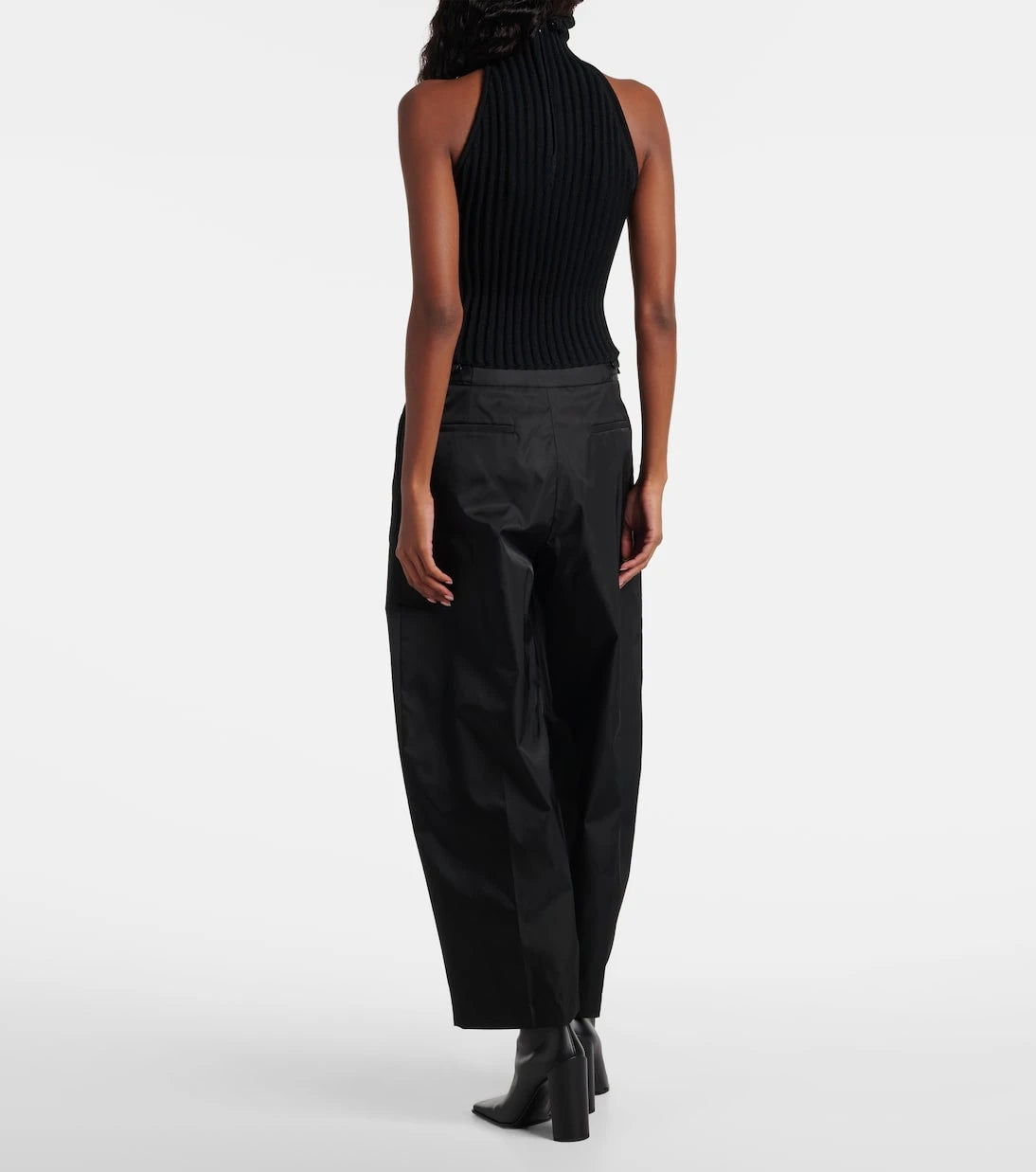 Alaïa - Ribbed-knit turtleneck top