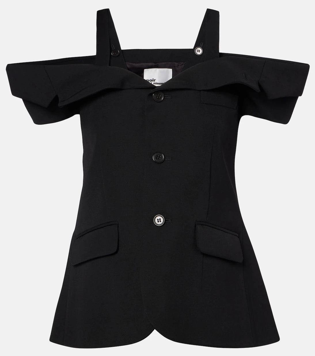 Noir Kei Ninomiya - Cutout wool top