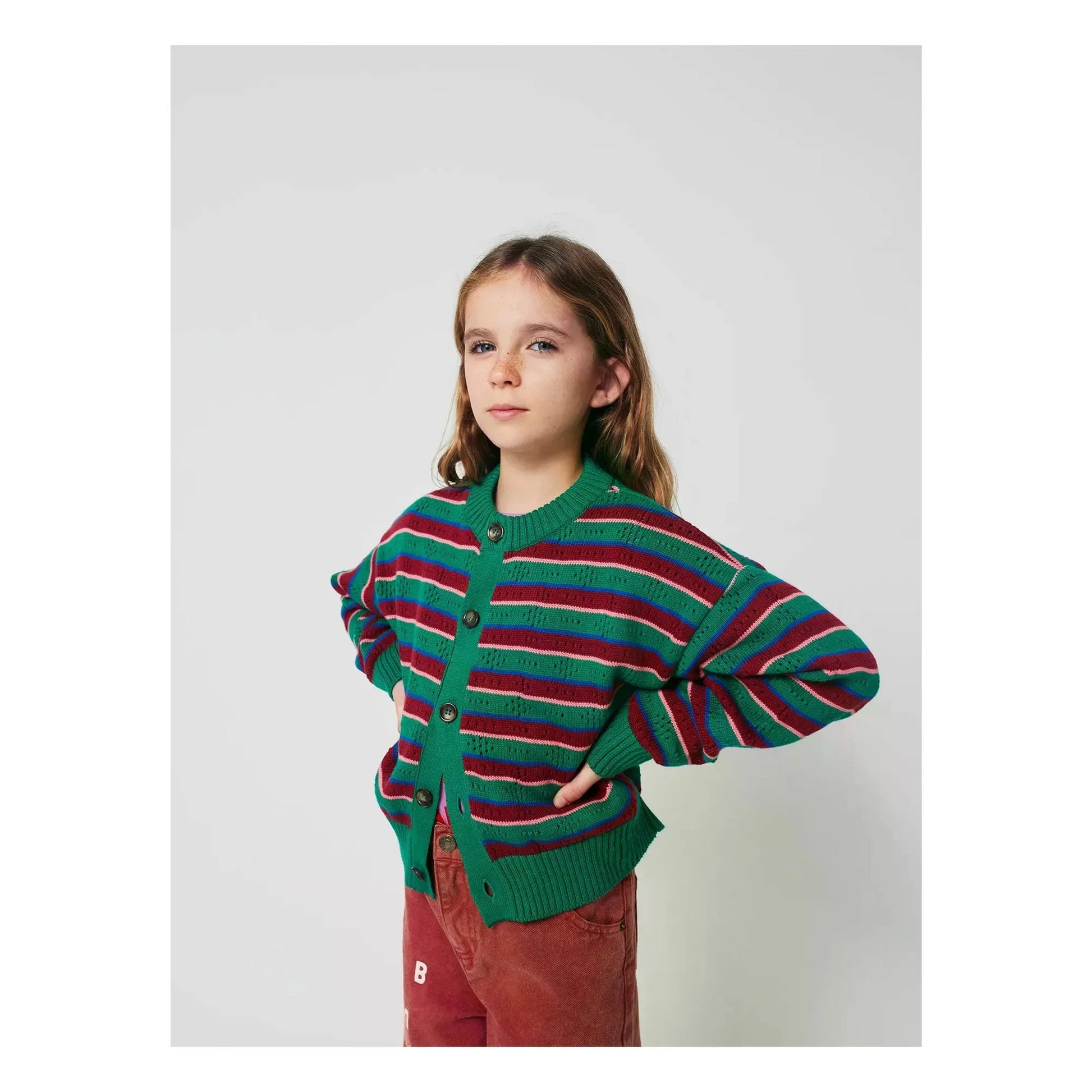 Bobo Choses - Striped Organic Cotton Vest | Green