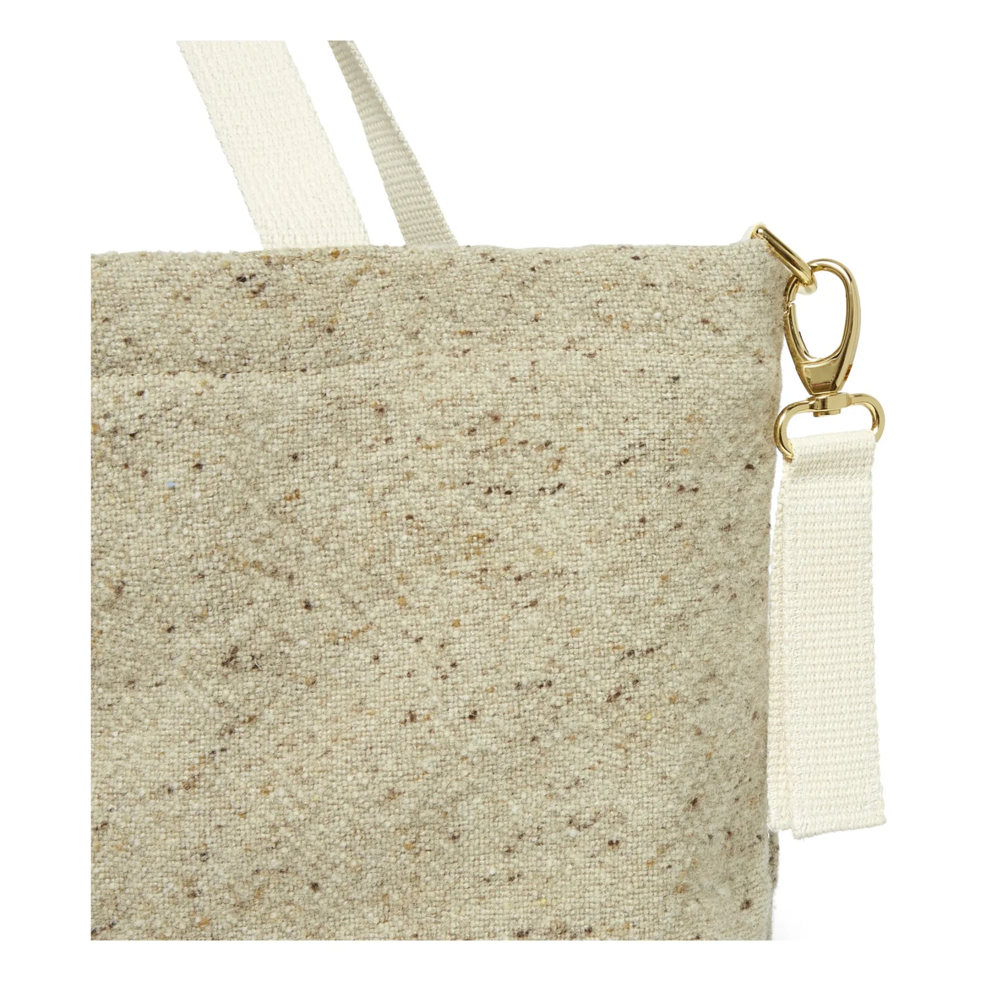 Adorna - Anna Wool and Linen Changing Bag | Heather beige