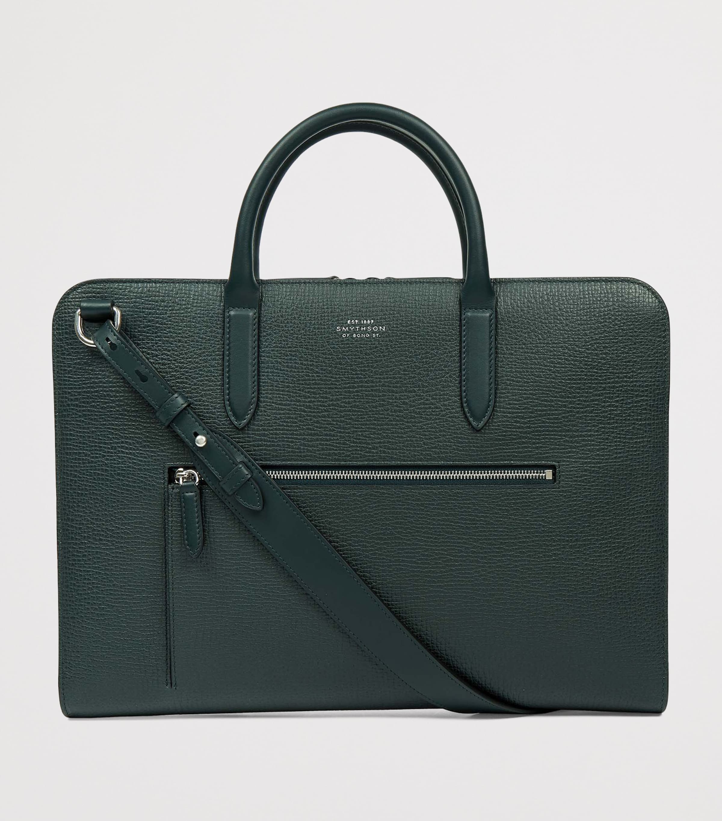Ludlow Calf Leather Ultra Slim Briefcase