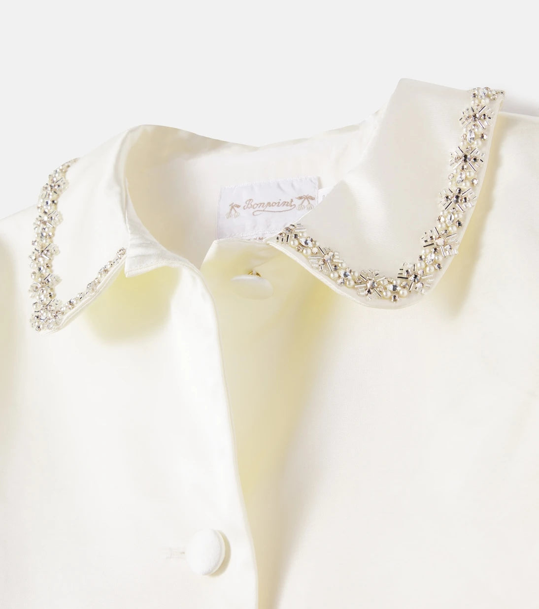 Bonpoint - Laelia embellished cotton-blend jacket
