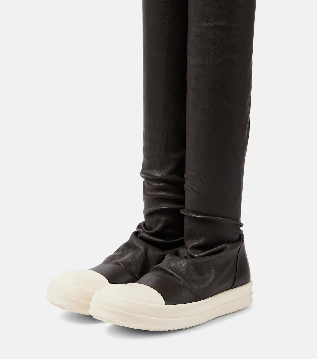 Rick Owens - Stocking knee-high leather sneakers