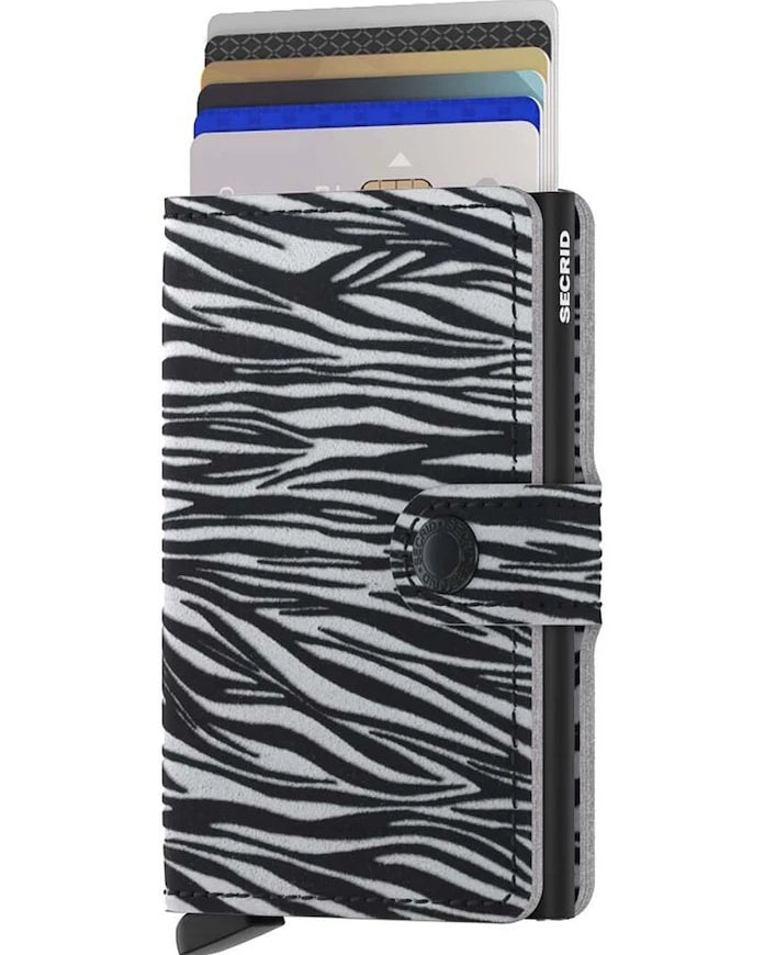 Secrid Miniwallet Zebra Açık Gri Cüzdan