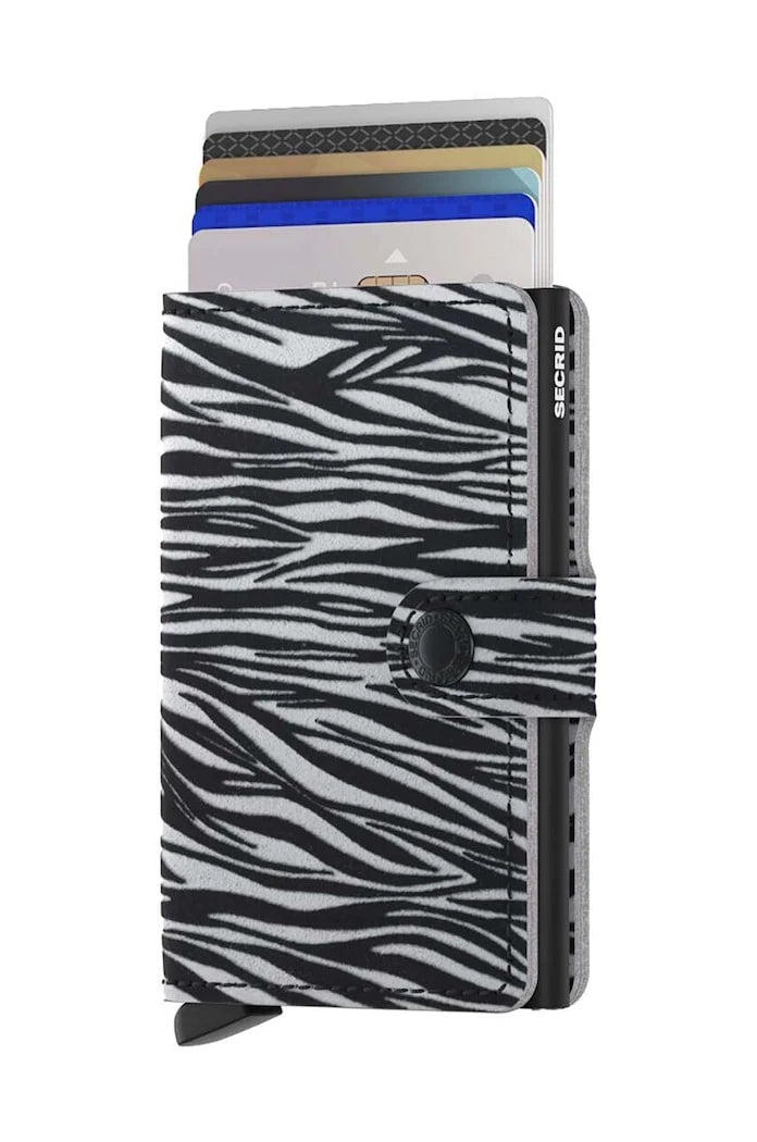 Secrid Miniwallet Zebra Açık Gri Cüzdan