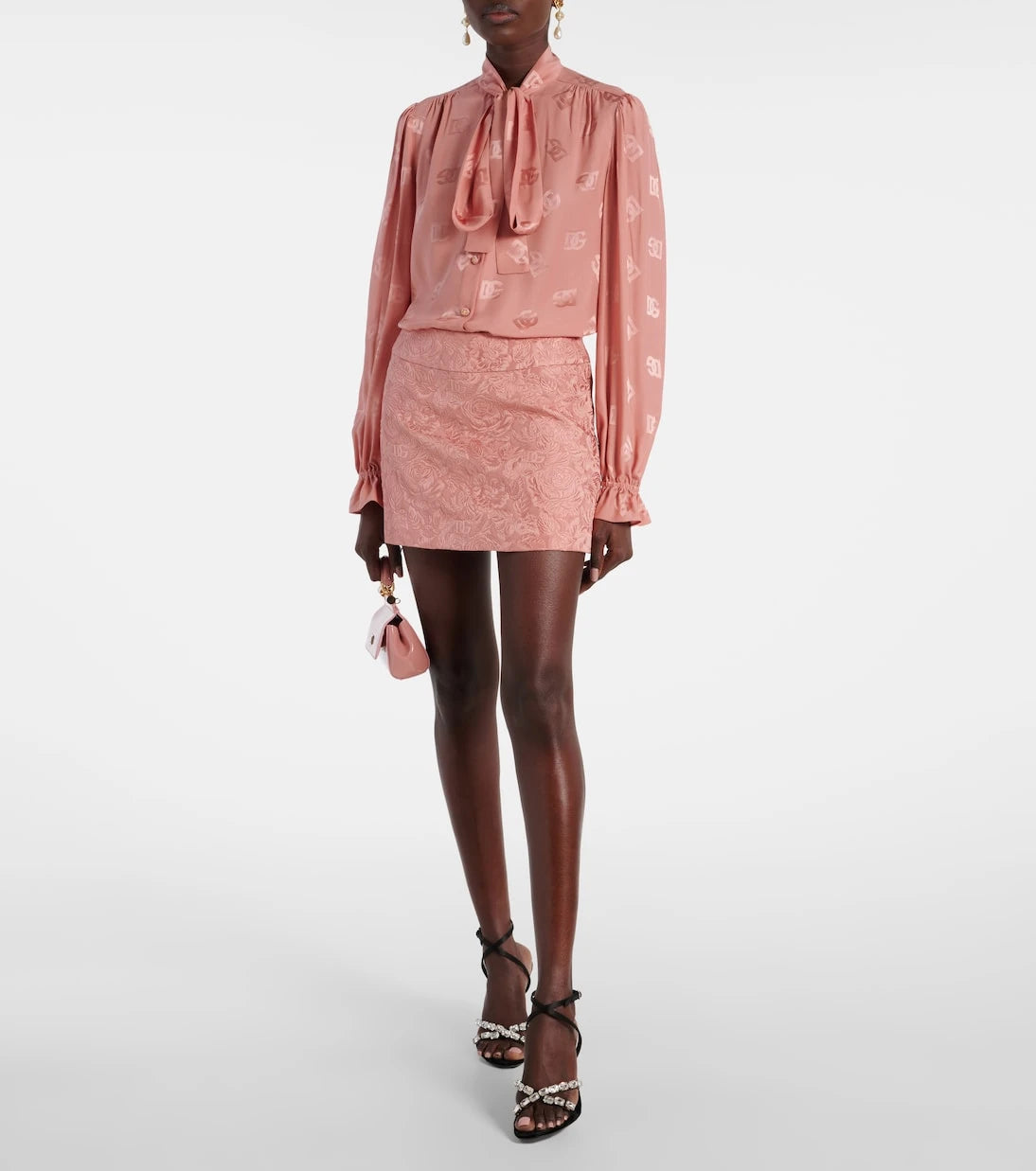 Dolce&Gabbana - Floral jacquard miniskirt