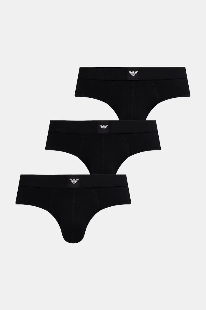 Emporio Armani Underwear Erkek Pamuklu Slip 3'lü