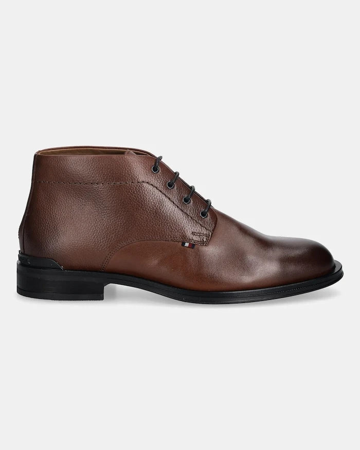 Tommy Hilfiger CORPORATE HILFIGER LTH BOOT Deri Ayakkabı