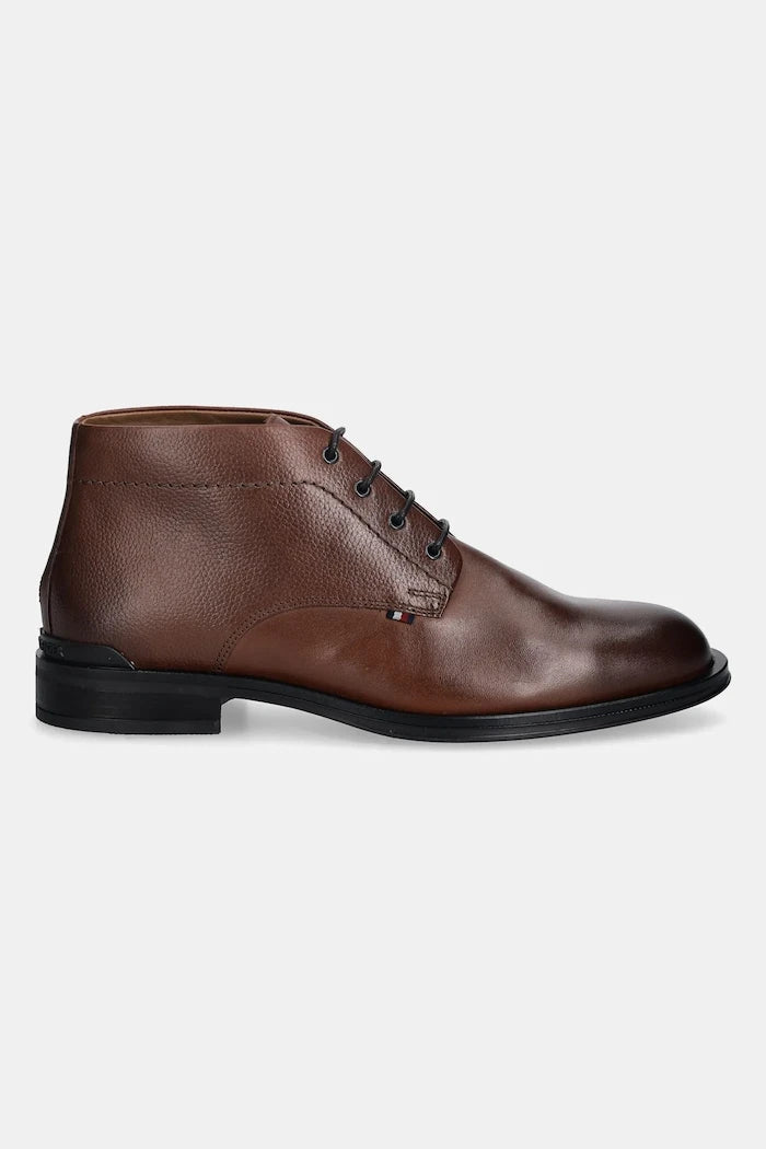 Tommy Hilfiger CORPORATE HILFIGER LTH BOOT Deri Ayakkabı