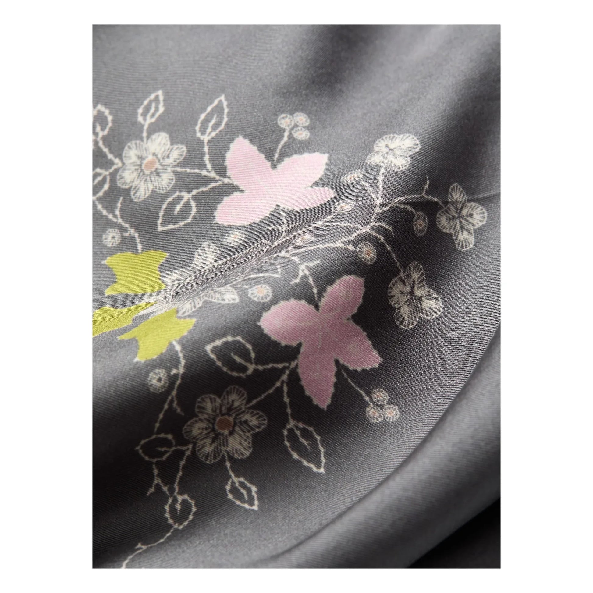 Becksöndergaard - Brodaria Sia Silk Scarf | Charcoal grey