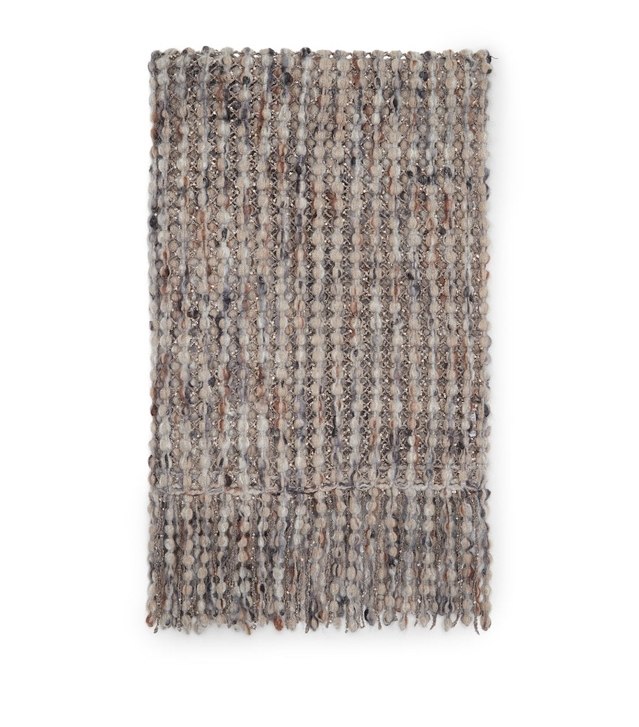 Black Balloon Net Scarf