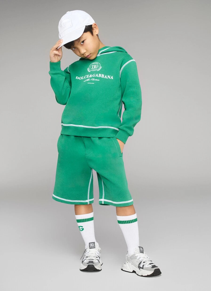Dolce&Gabbana Kids - Logo cotton hoodie