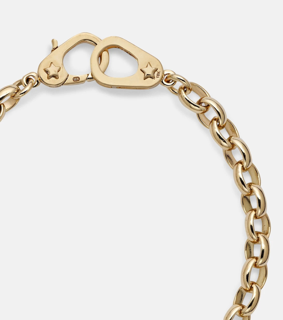 FoundRae - Radiating Heart Medium 18kt gold chain bracelet with diamond