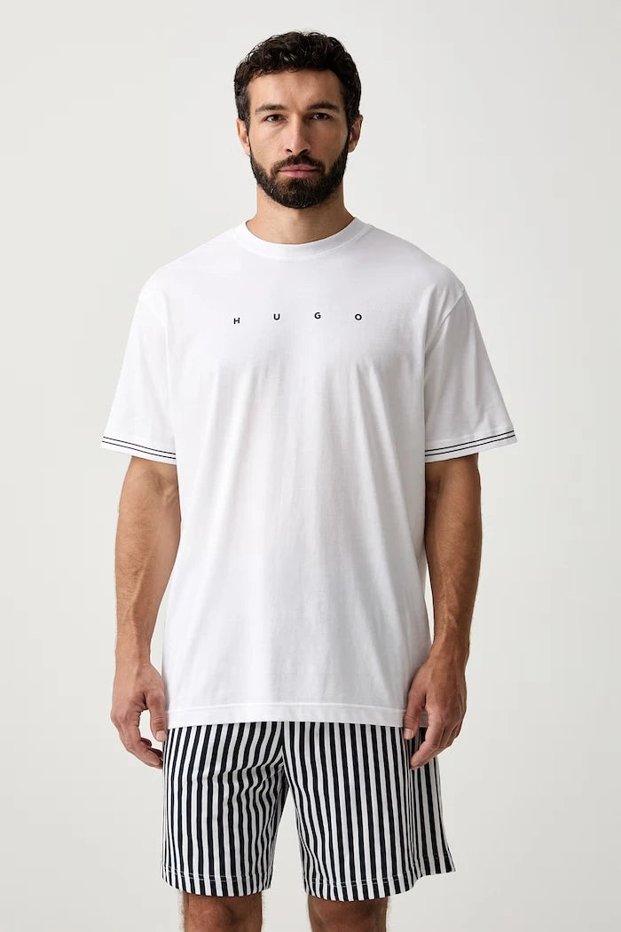 HUGO Erkek Pamuklu İki Parçalı Pijama COASTA SHORT SET