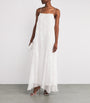 TORLOWEI White Silk Crepe Valerie Maxi Dress