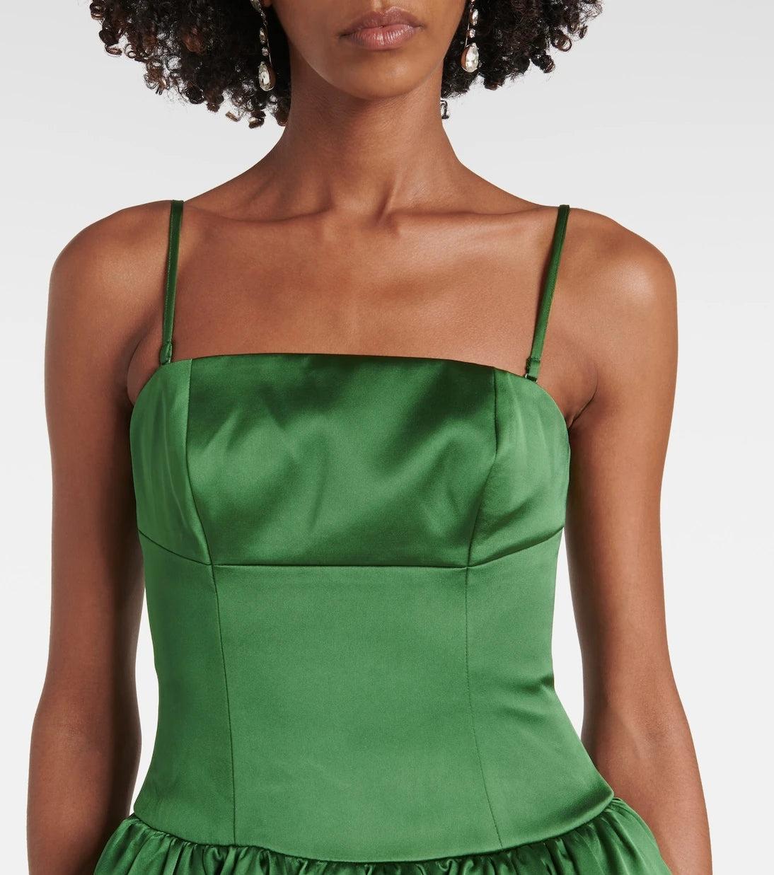 Self-Portrait - Satin maxi dress