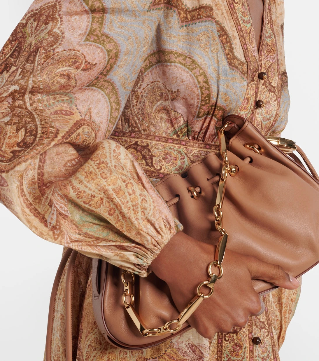 Zimmermann - Wanderlust printed linen shirt dress