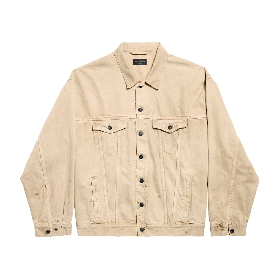 Balenciaga Logo Oversized Denim Jacket