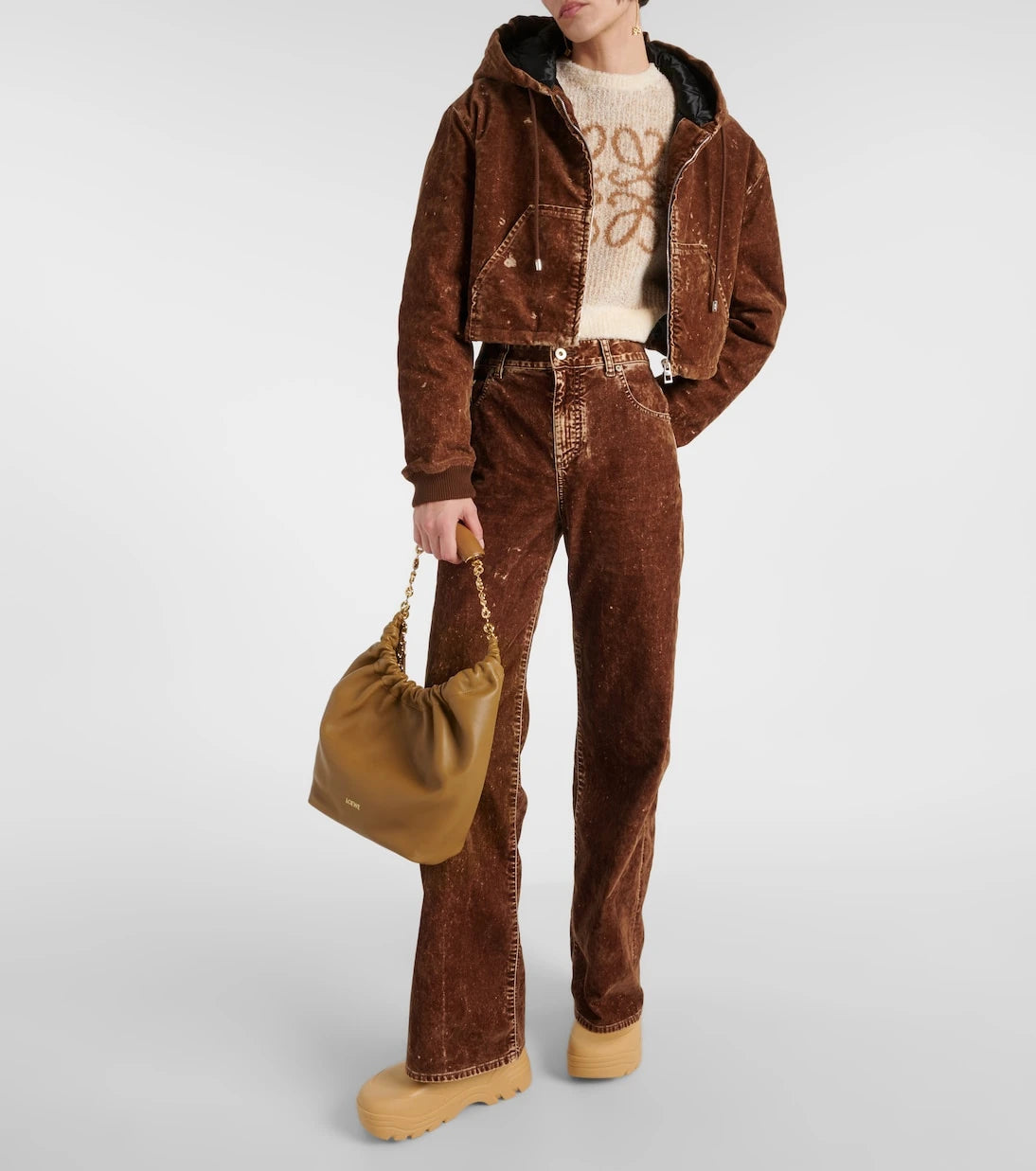 Loewe - Squeeze Small leather shoulder bag