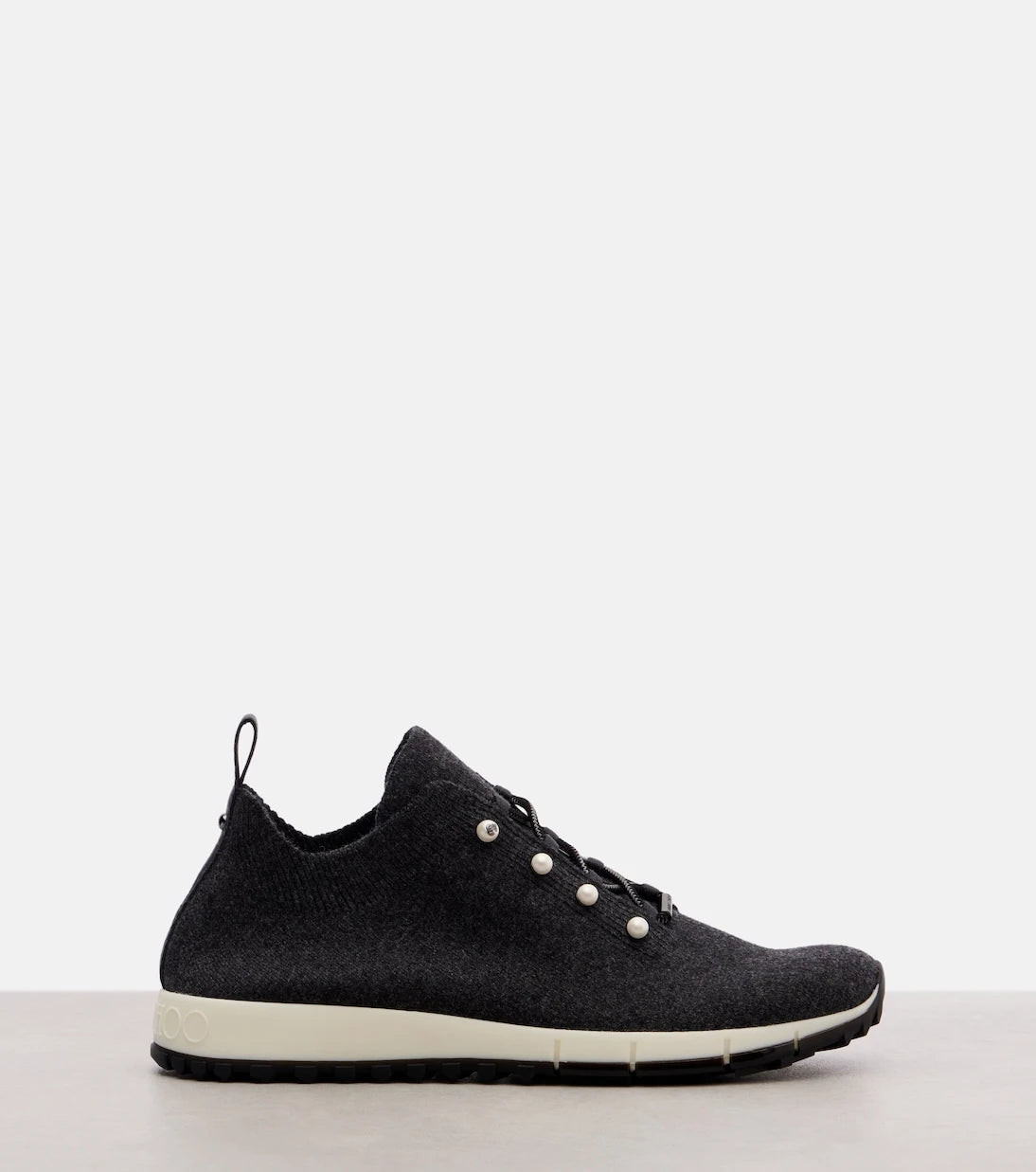 Jimmy Choo - Veles embellished cashmere sneakers