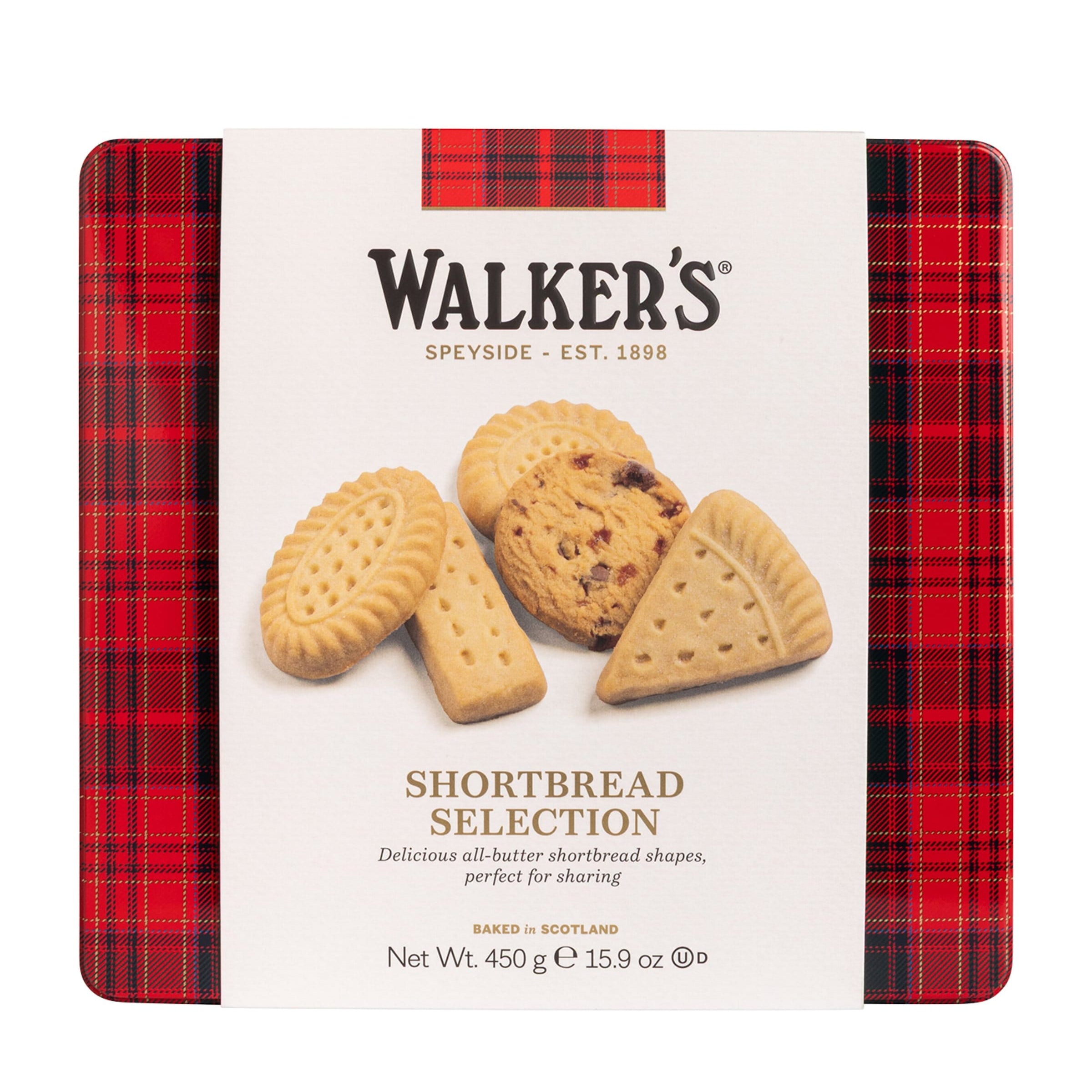 Square Shortbread Assortment Tin (450g)