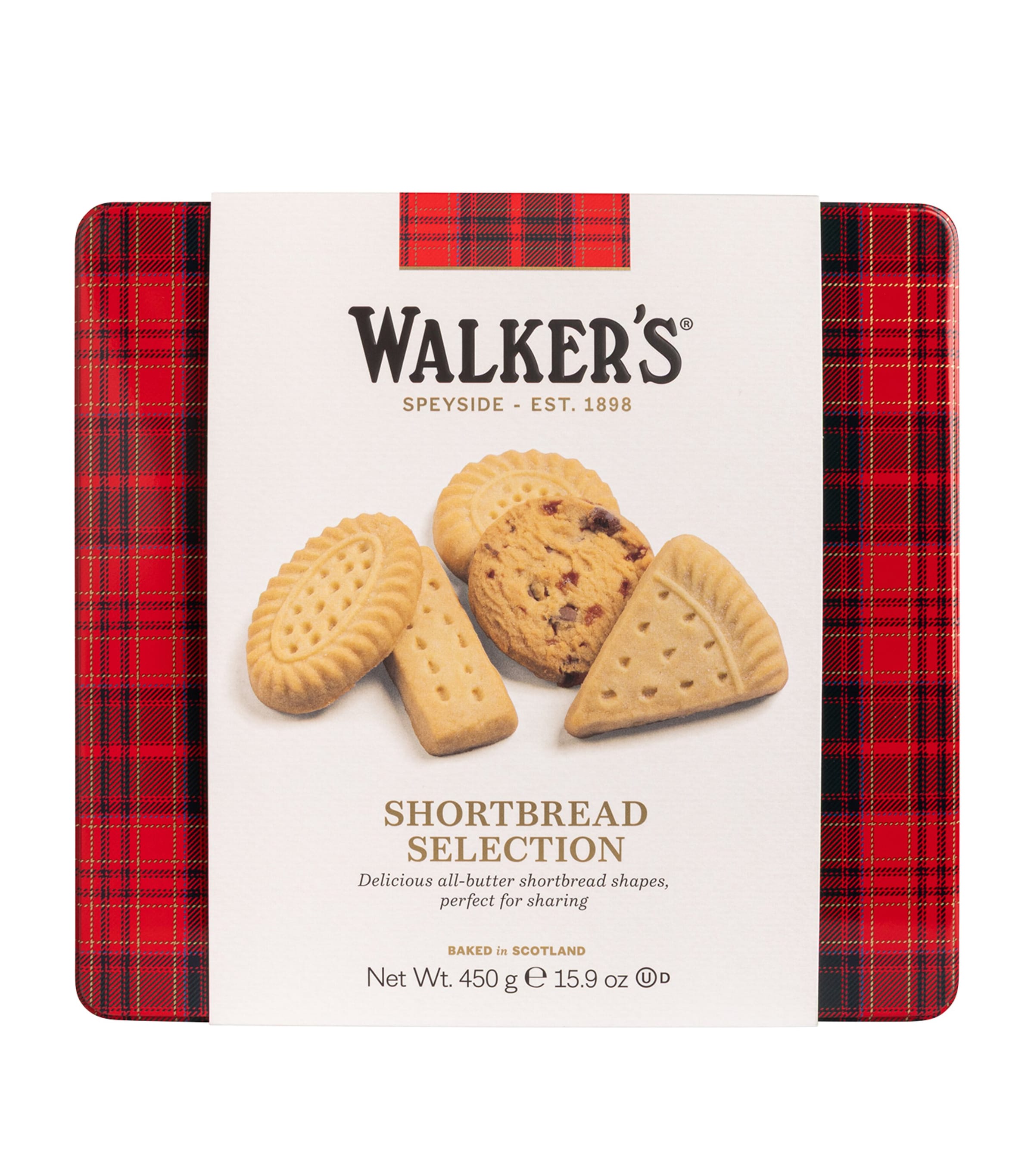Square Shortbread Assortment Tin (450g)