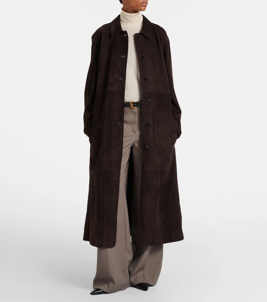 The Row - Kendra suede coat